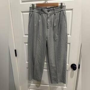 Mango MNG Wide Leg Cropped Dress Slacks trousers